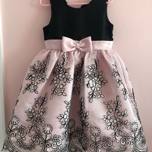 Jayne Copeland size 6 pink and black dress